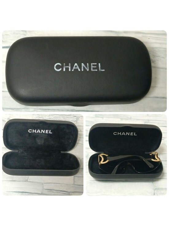 Chanel Sunglasses Black CC Logo Eyewear